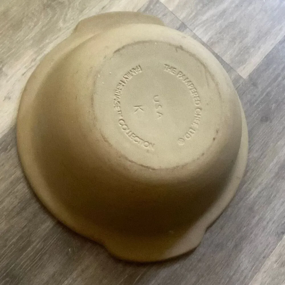 The Pampered Chef Family Heritage Collection 12” Large Stoneware Baking Bowl